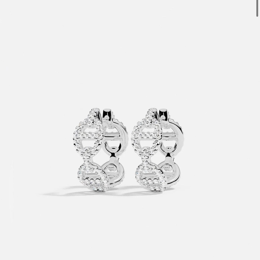 Dazzling Silver Twist Earrings